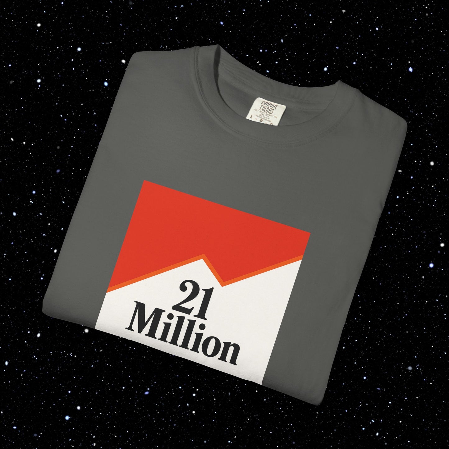 21 Million Packs - Comfort Colors Bitcoin Tee Shirt