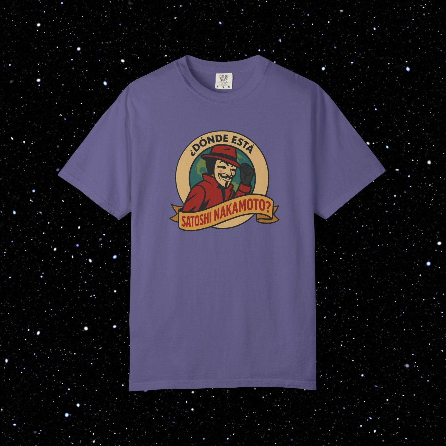 '¿Dónde Está Satoshi Nakamoto?' - Bitcoin Tee Shirt