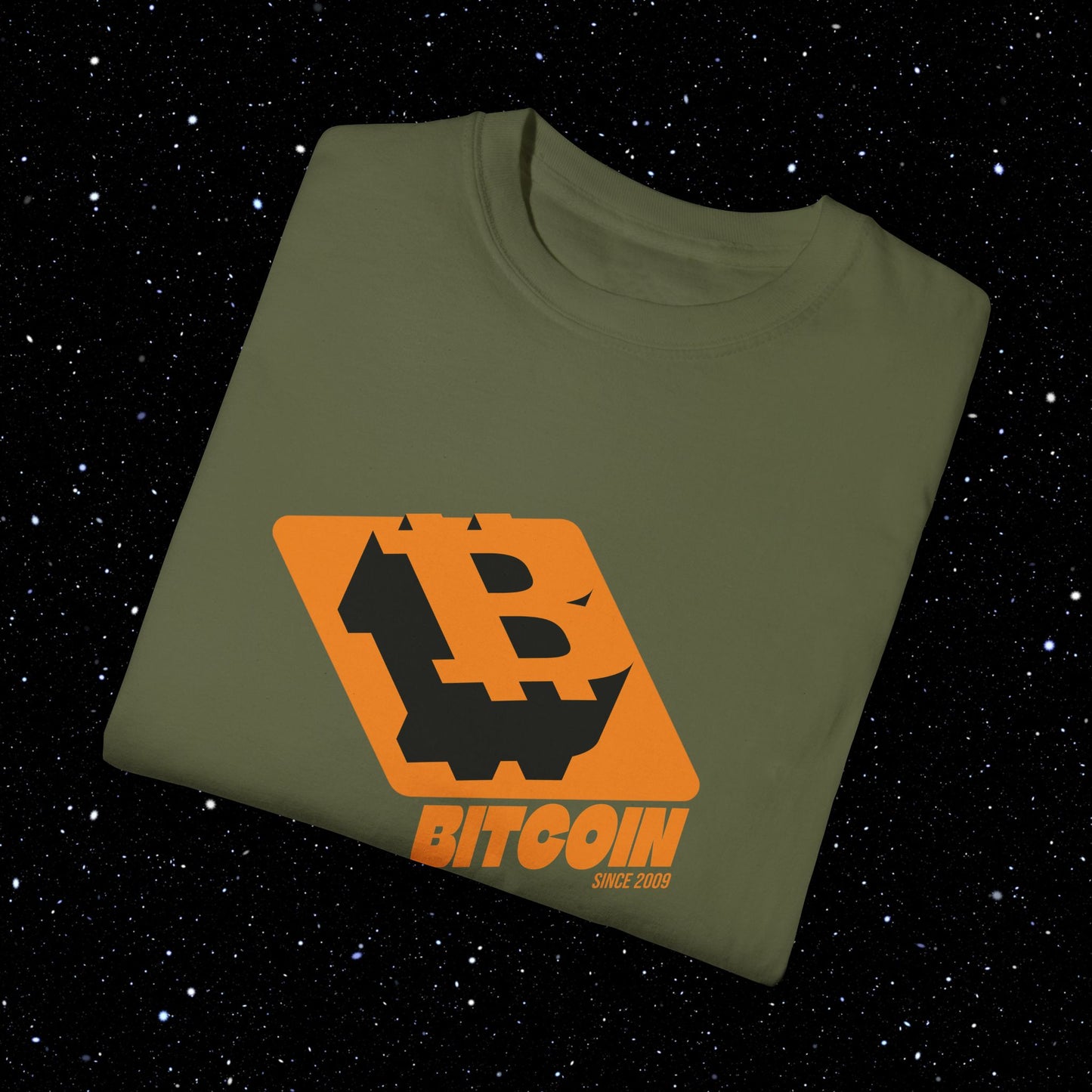 Bitcoin Block Comfort Colors Tee Shirt