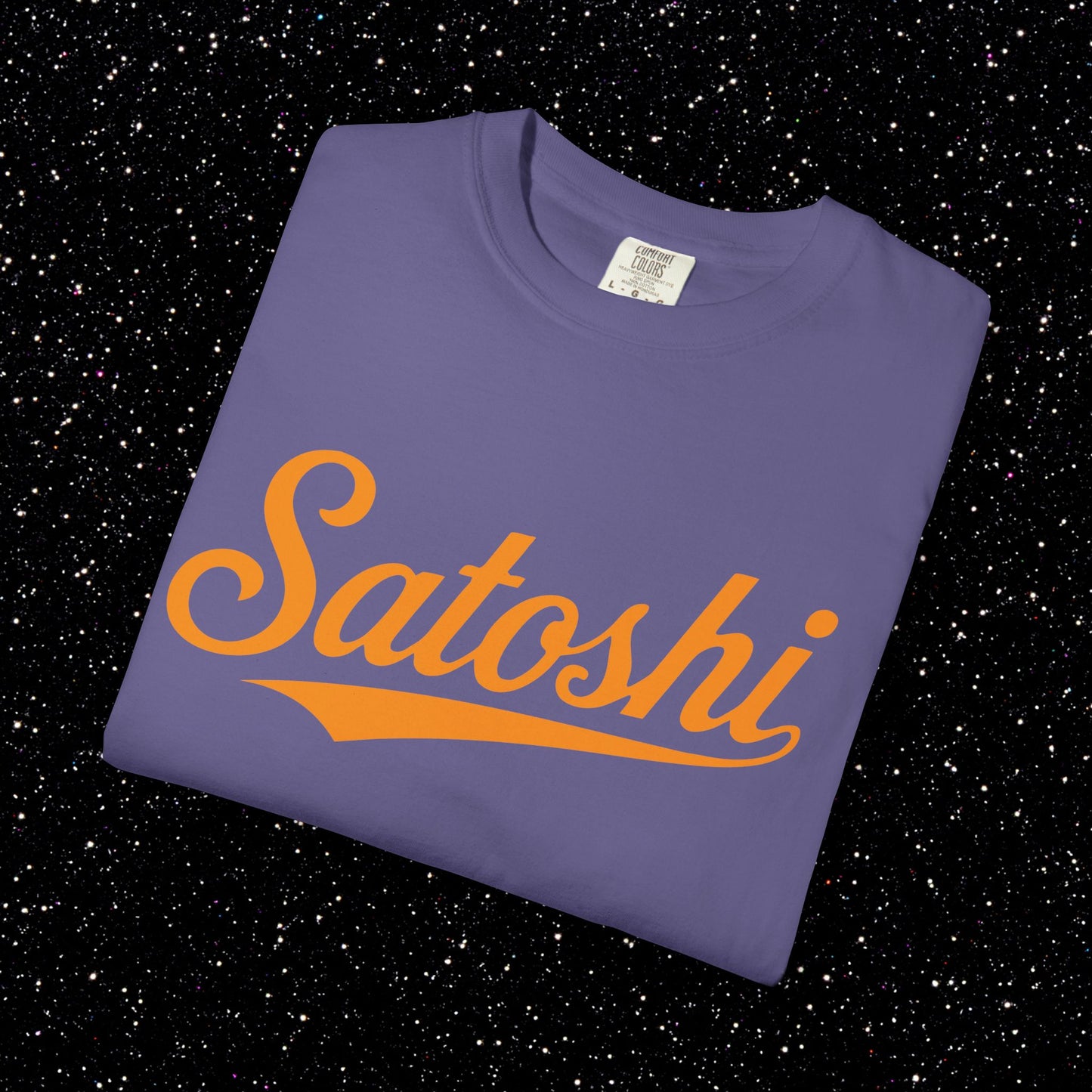 Satoshi Baseball Script Tee