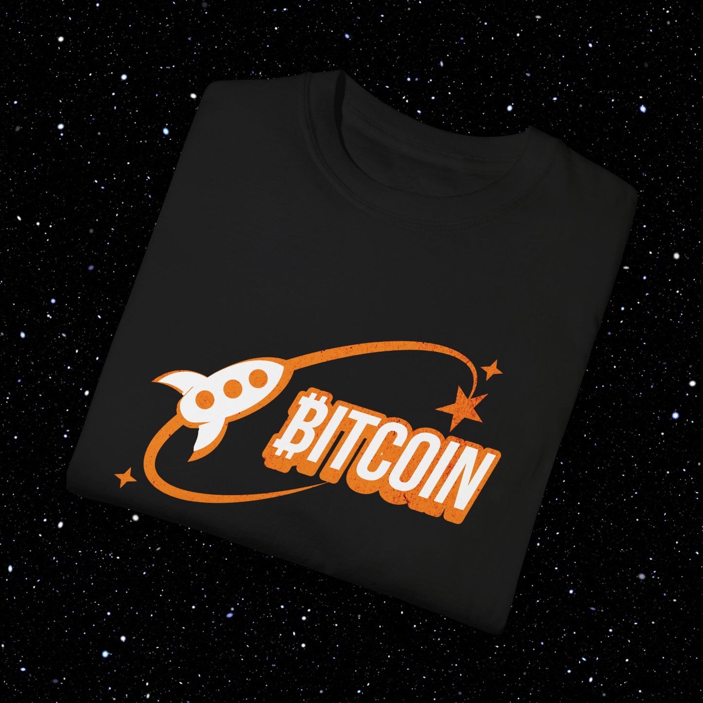Bitcoin Space Comfort Colors Tee Shirt