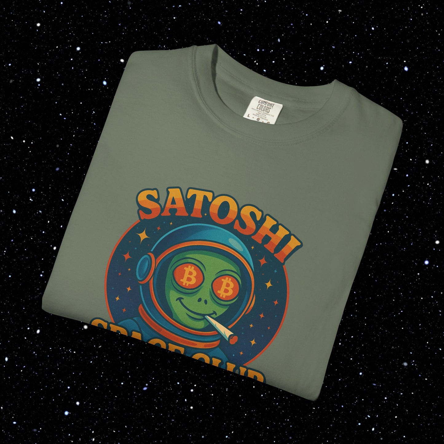 Satoshi Space Club - High on Bitcoin Tee Shirt