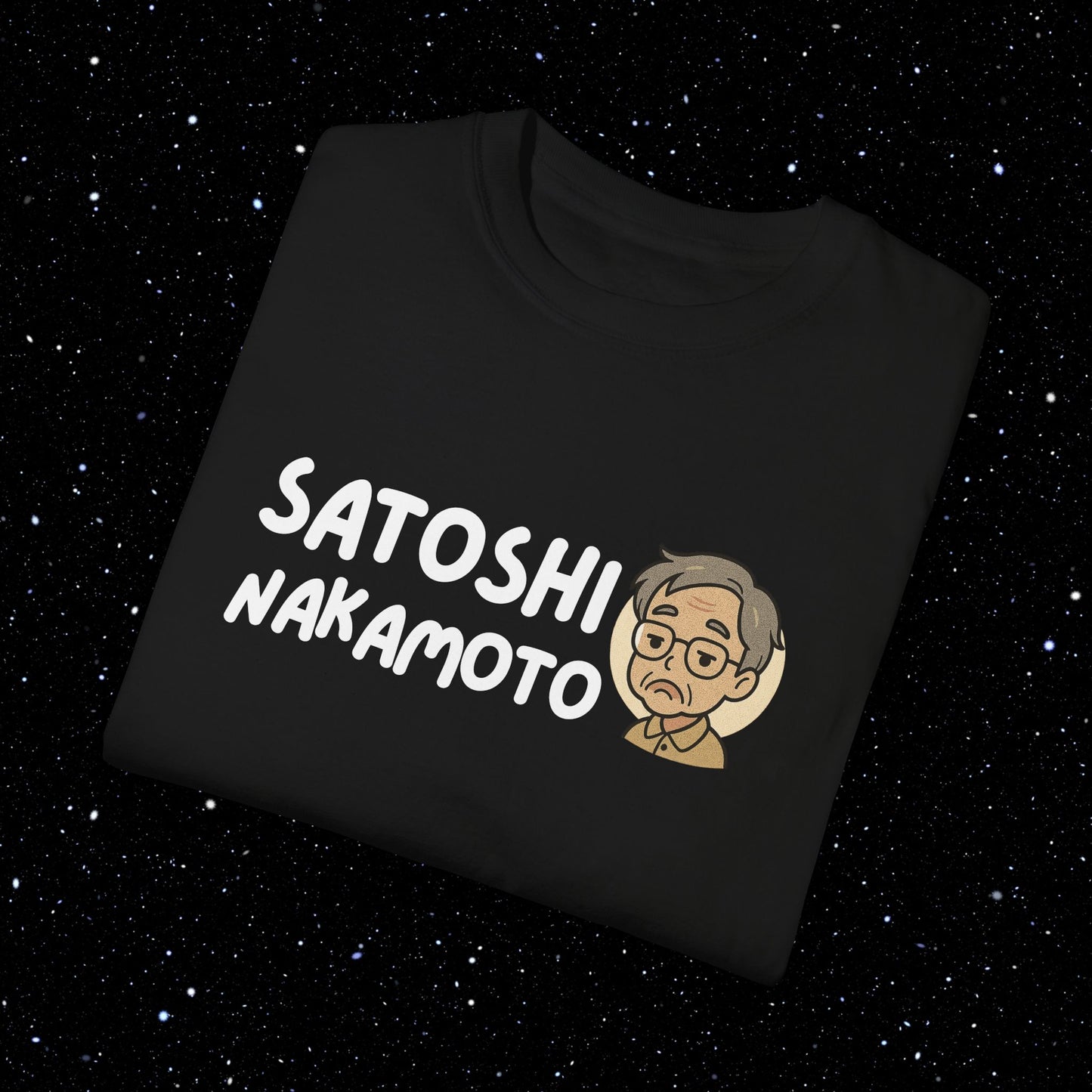 Satoshi Nakamoto Cartoon Comfort Colors Tee