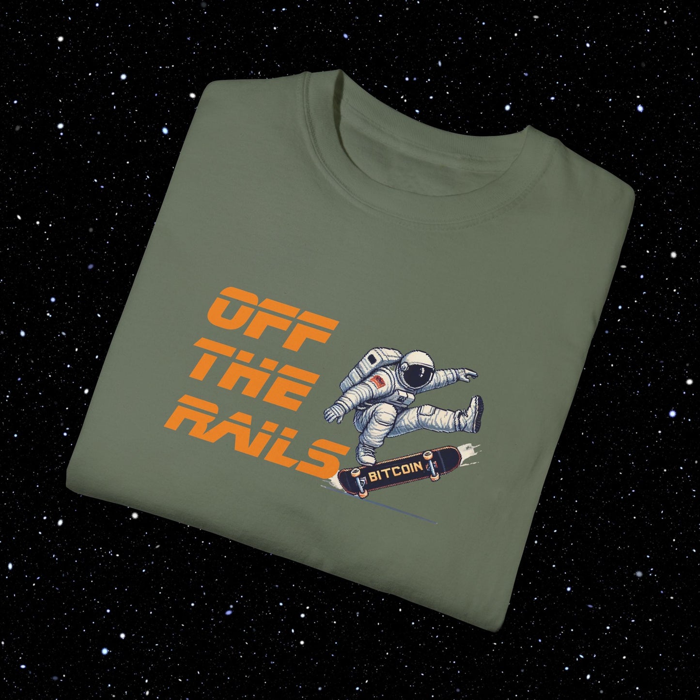 Off The Rails Bitcoin Comfort Colors Tee Shirt