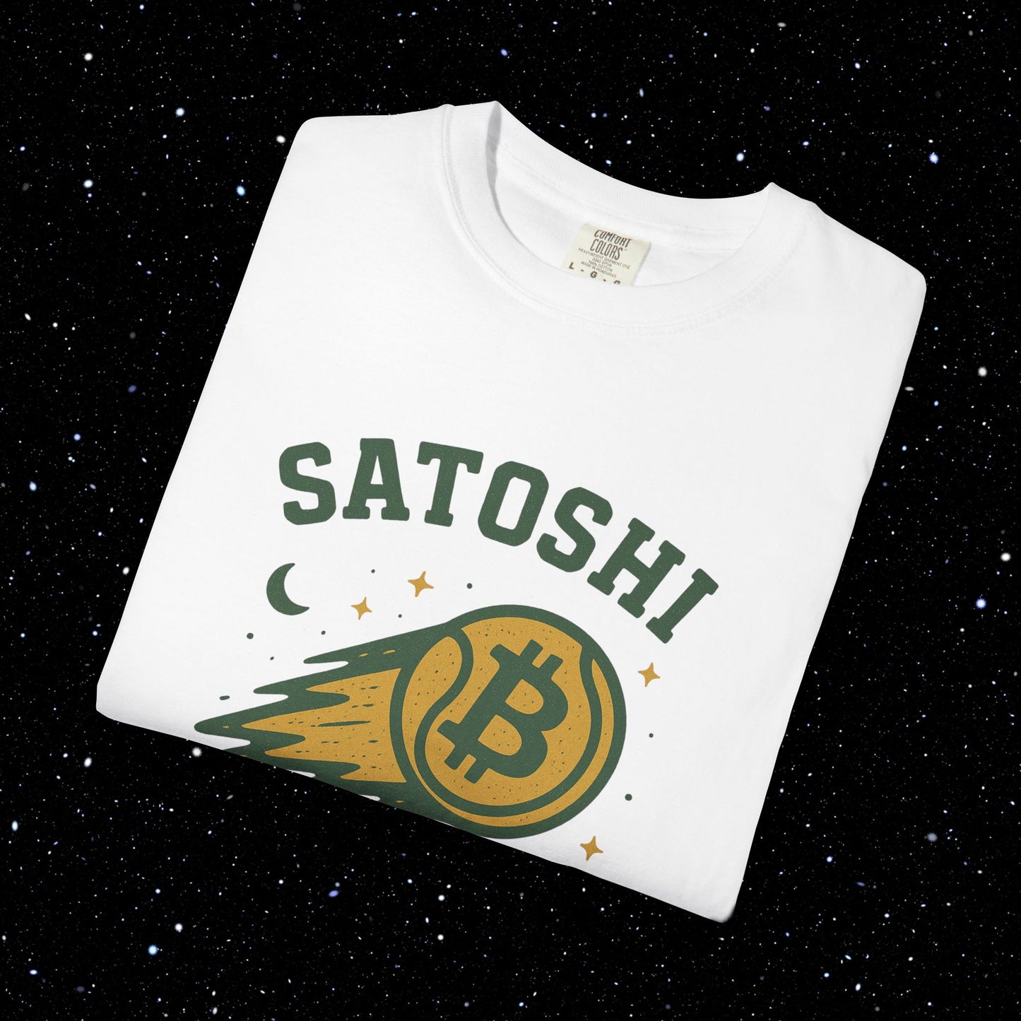 Satoshi Moonballin' Bitcoin Tee Shirt