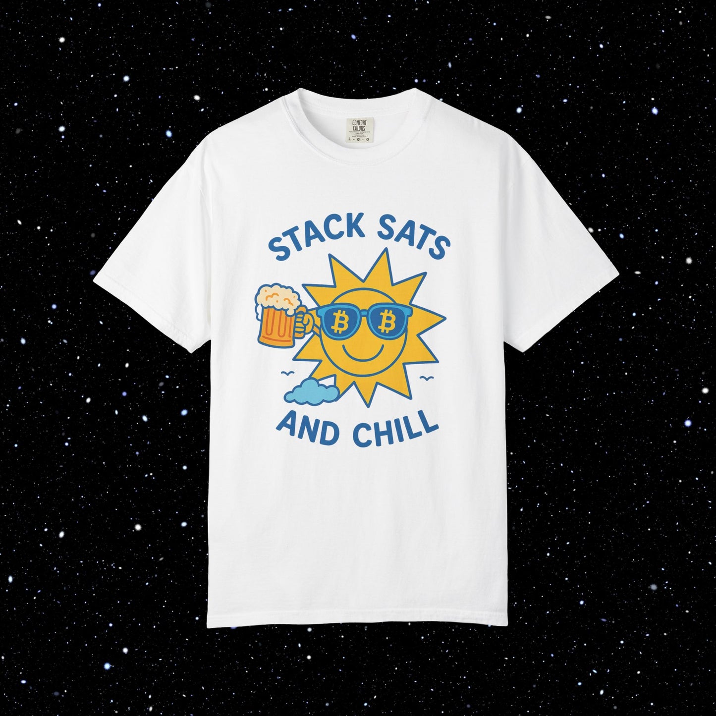 Stack Sats and Chill - Sunny Day Bitcoin Tee