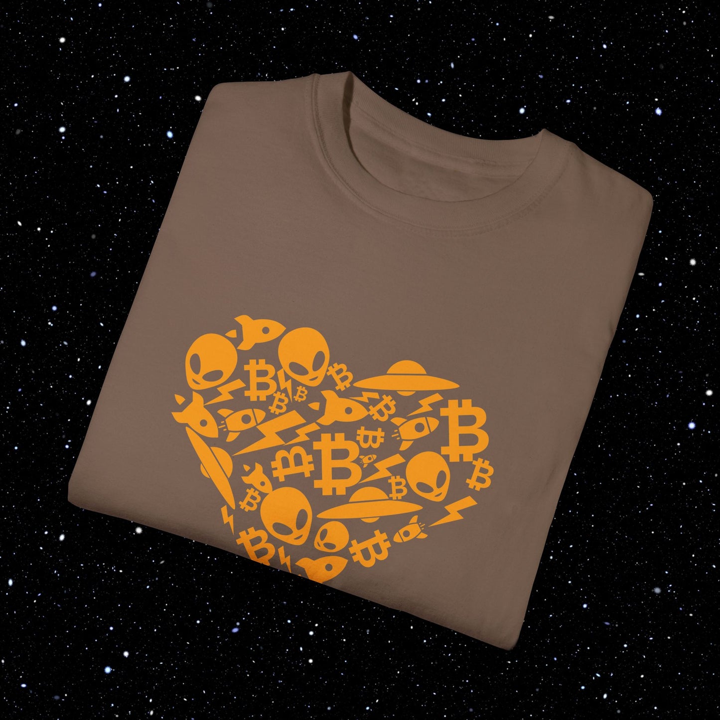 Bitcoin Alien Heart T-Shirt
