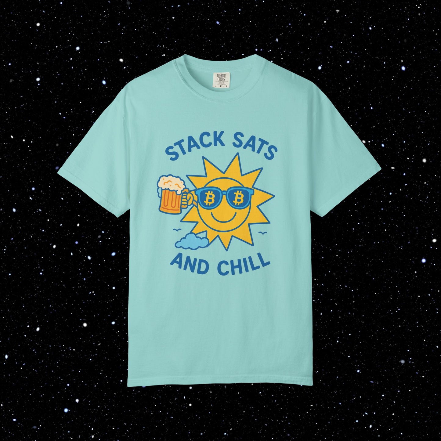 Stack Sats and Chill - Sunny Day Bitcoin Tee