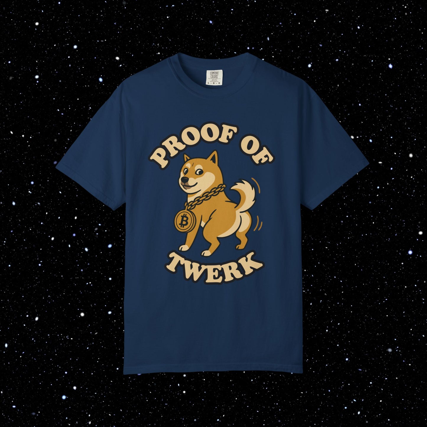Proof of Twerk Circle Logo Bitcoin Tee