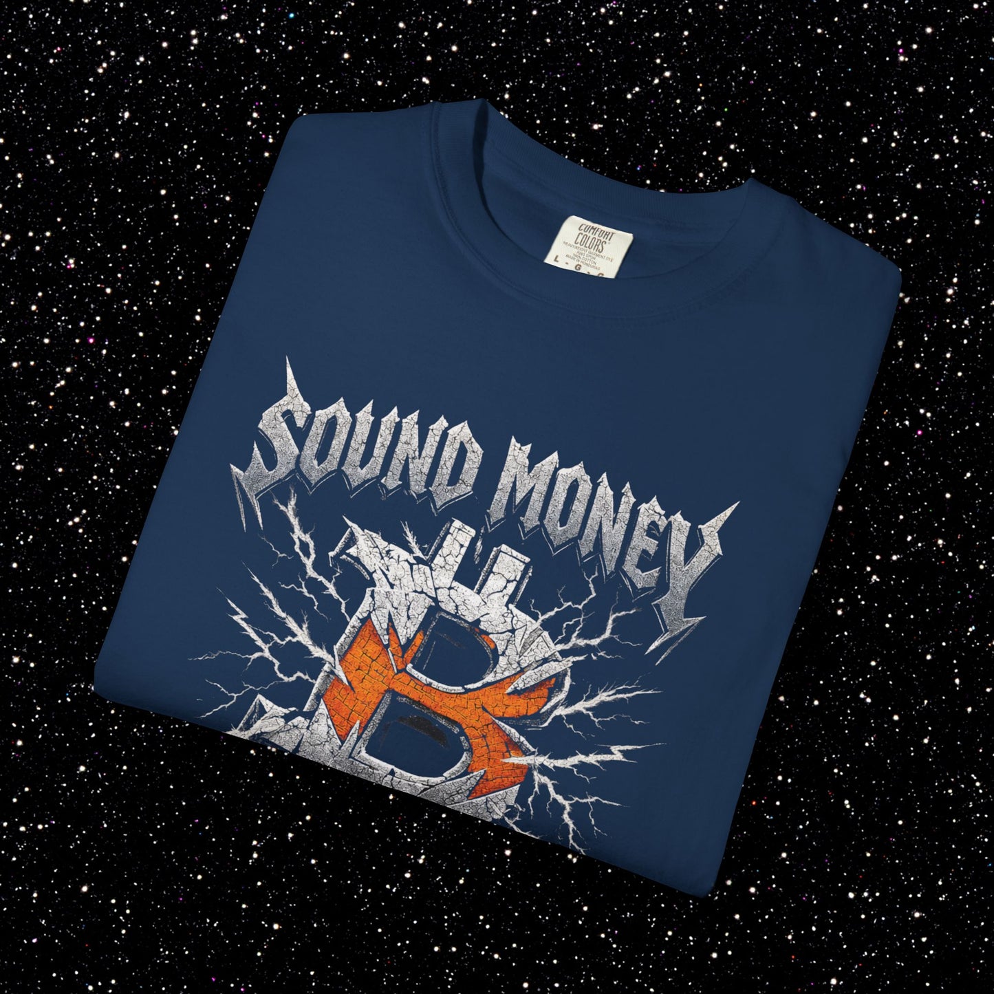Sound Money World Tour T-Shirt | Vintage Bitcoin Heavy Metal Tee