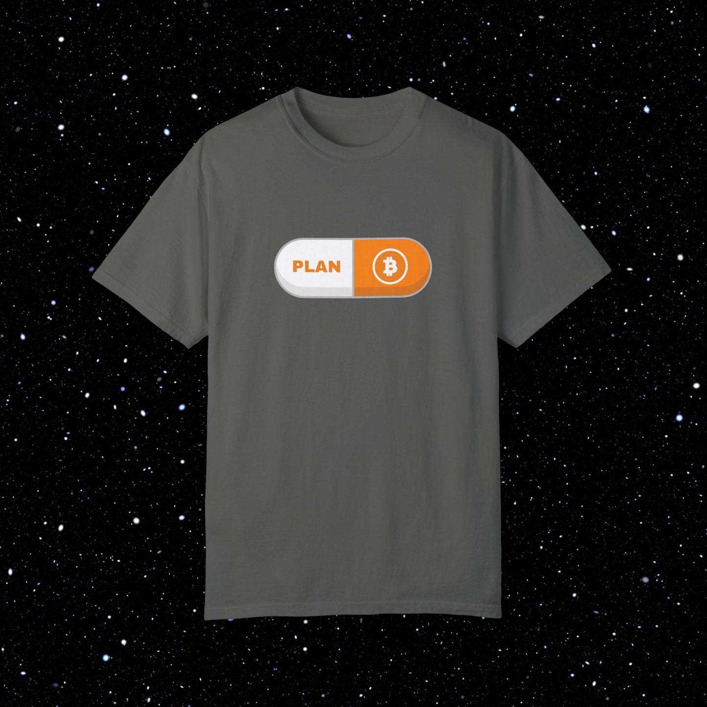 Plan B Pill - Comfort Colors Bitcoin Tee Shirt