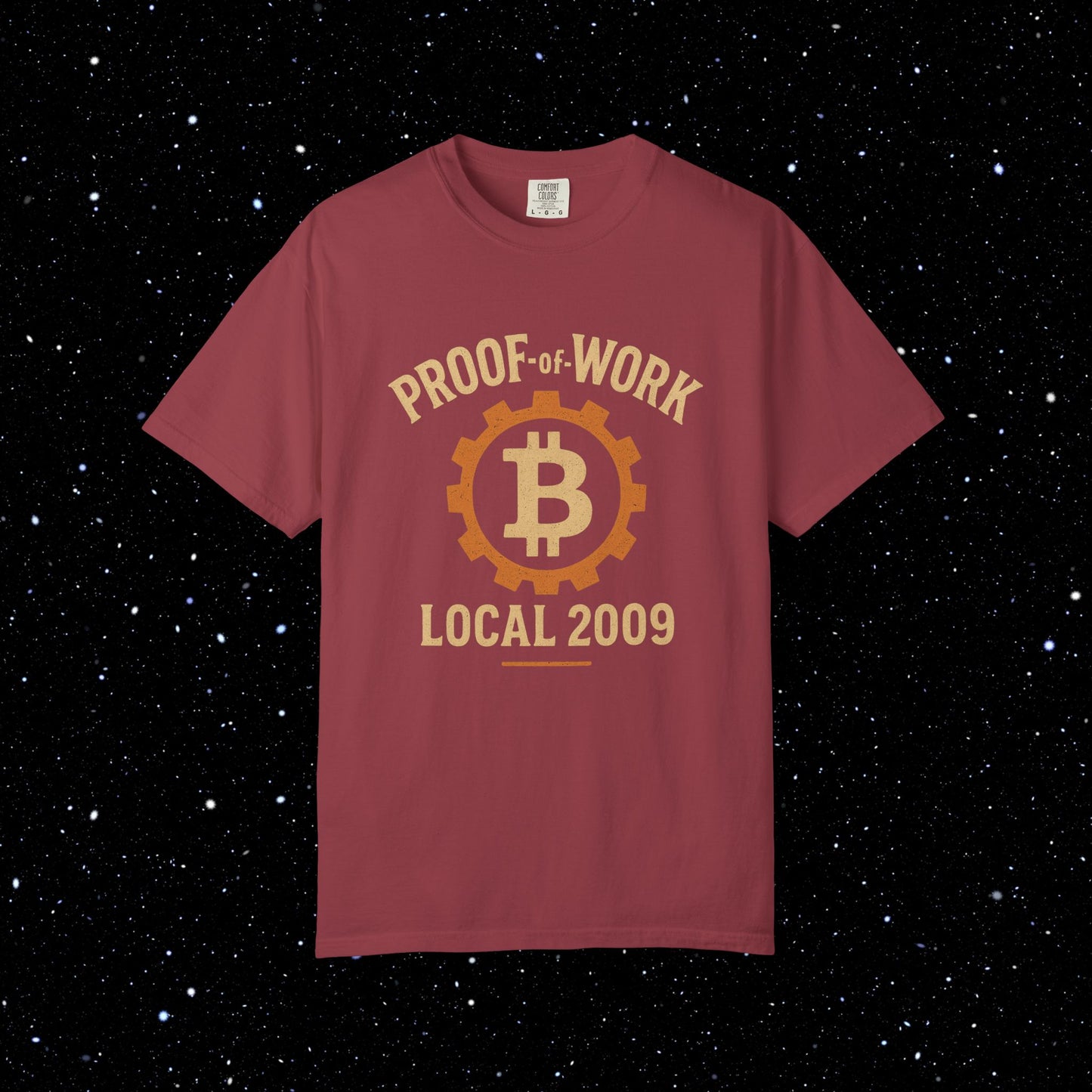 Proof of Work Local 2009 Bitcoin Tee