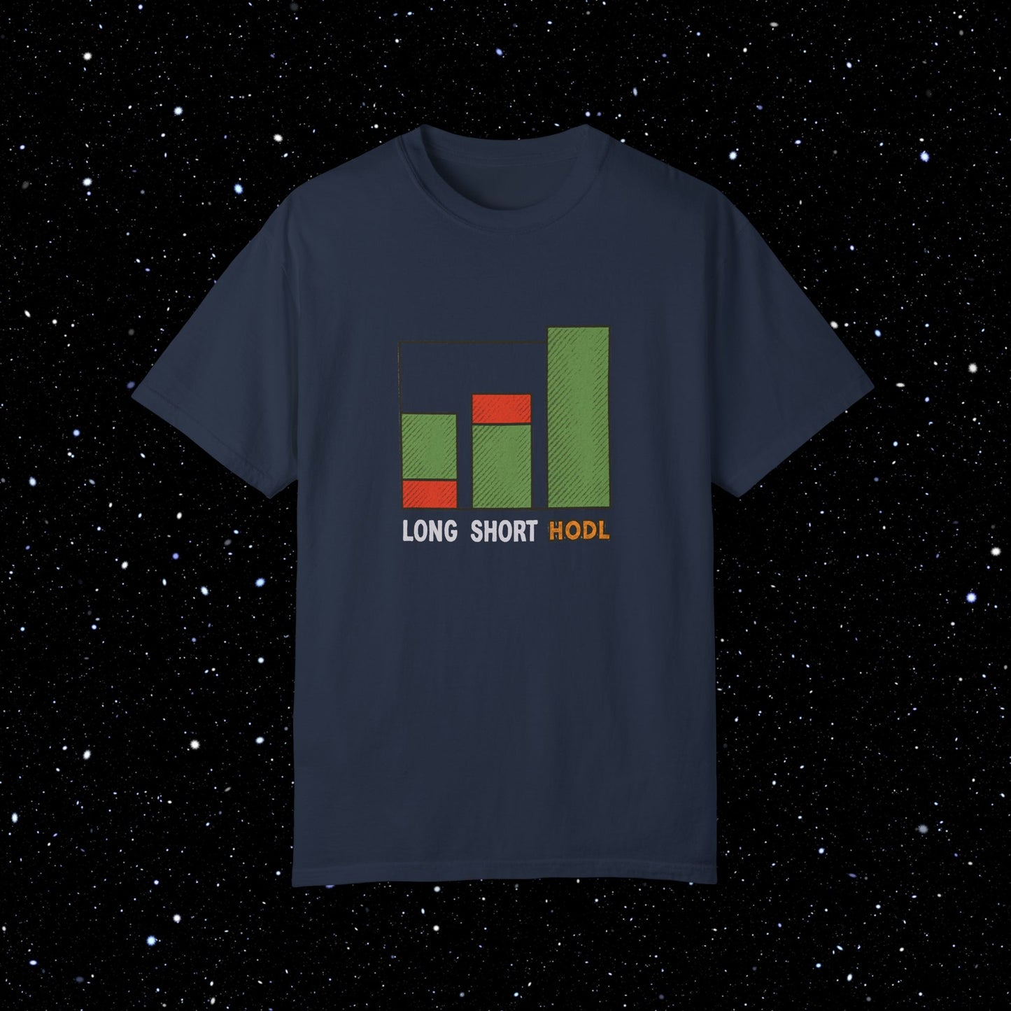 Long, Short, HODL - Bitcoin Comfort Colors Tee Shirt
