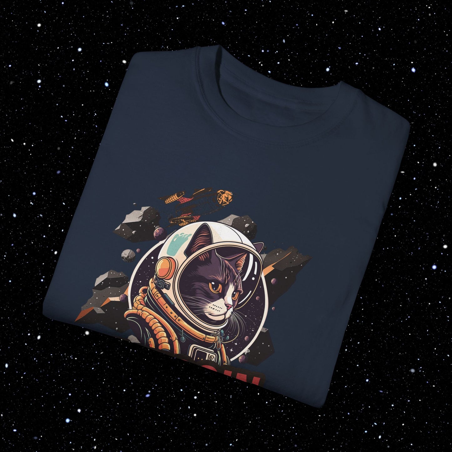 Bitcoin Catstronaut Comfort Colors Tee Shirt