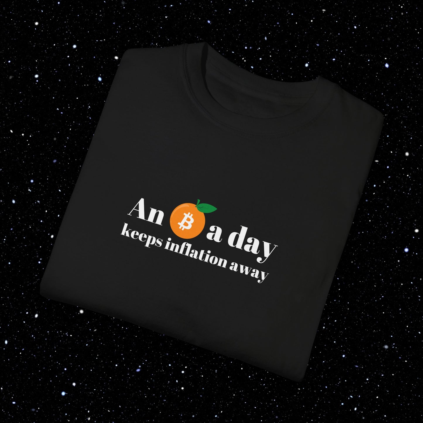 An Orange A Day Bitcoin Comfort Colors Tee Shirt