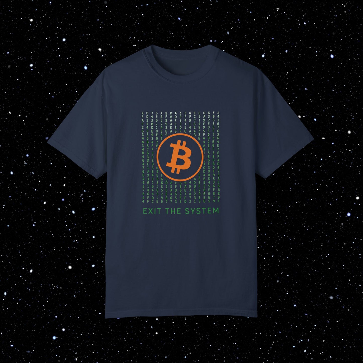 Bitcoin Exit the System Comfort Colors Tee Shirt
