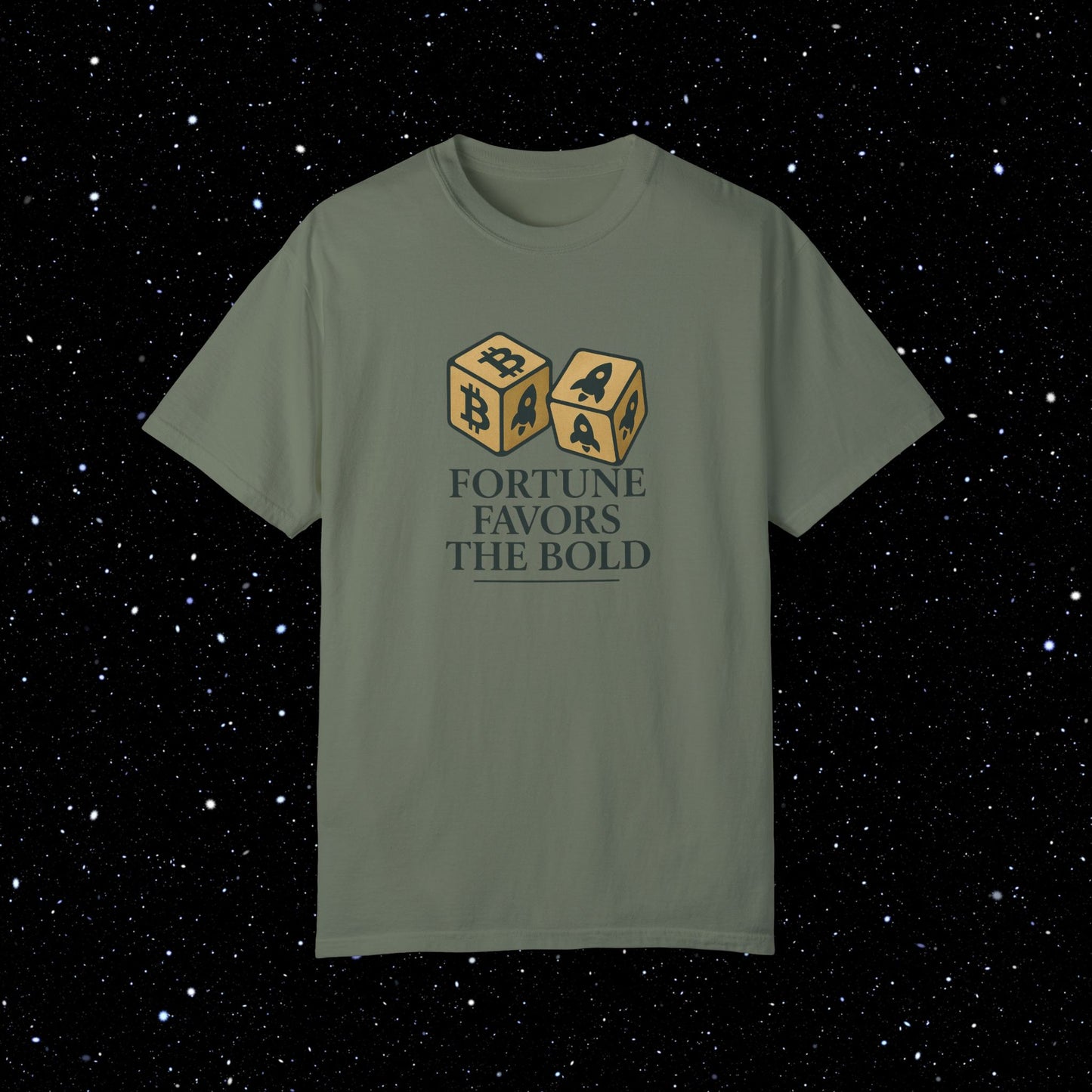 Fortune Favors The Bold - Bitcoin Comfort Colors Tee Shirt