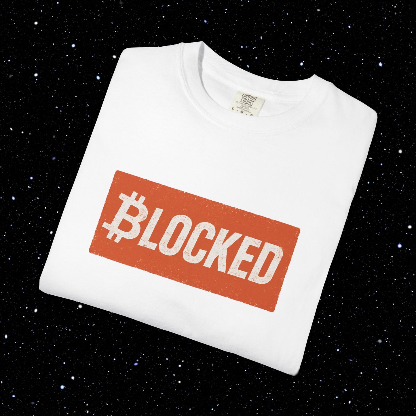 Blocked Bitcoin Comfort Colors Tee Shirt