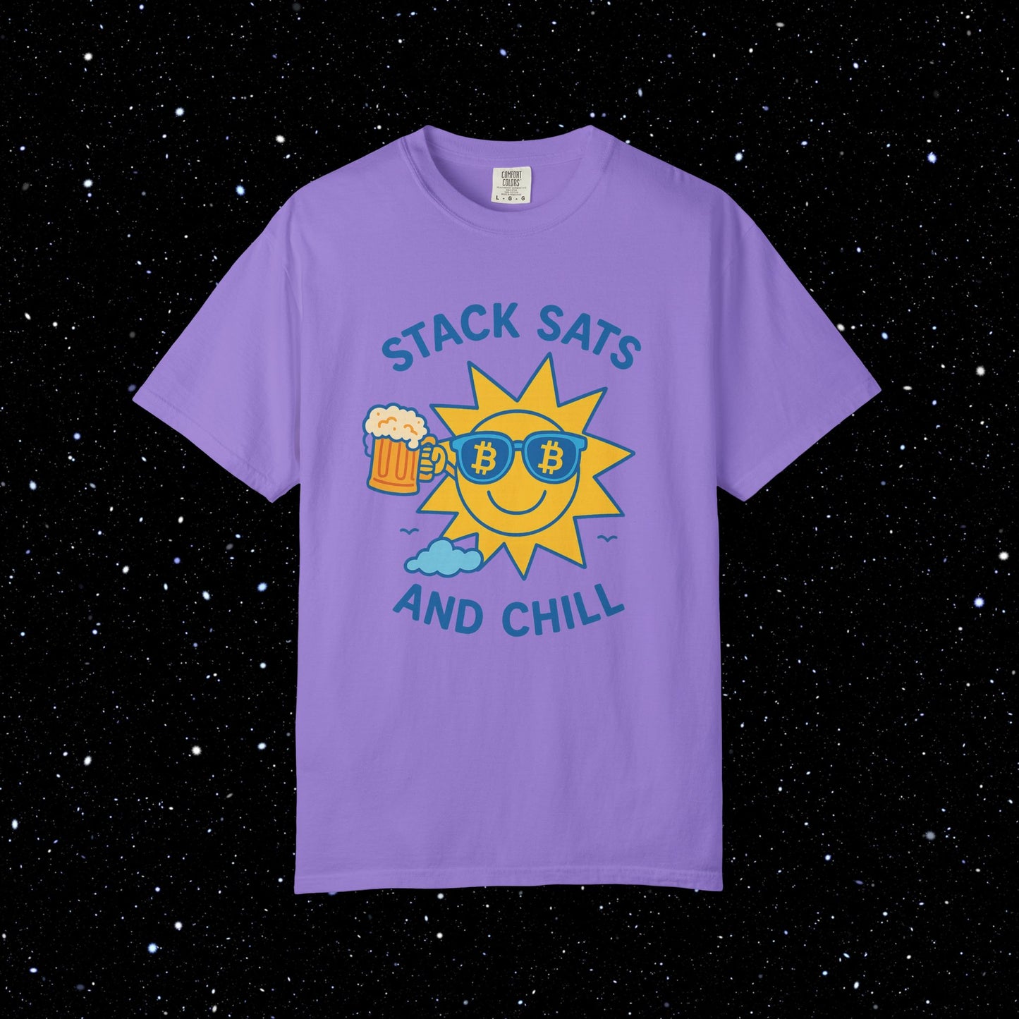 Stack Sats and Chill - Sunny Day Bitcoin Tee