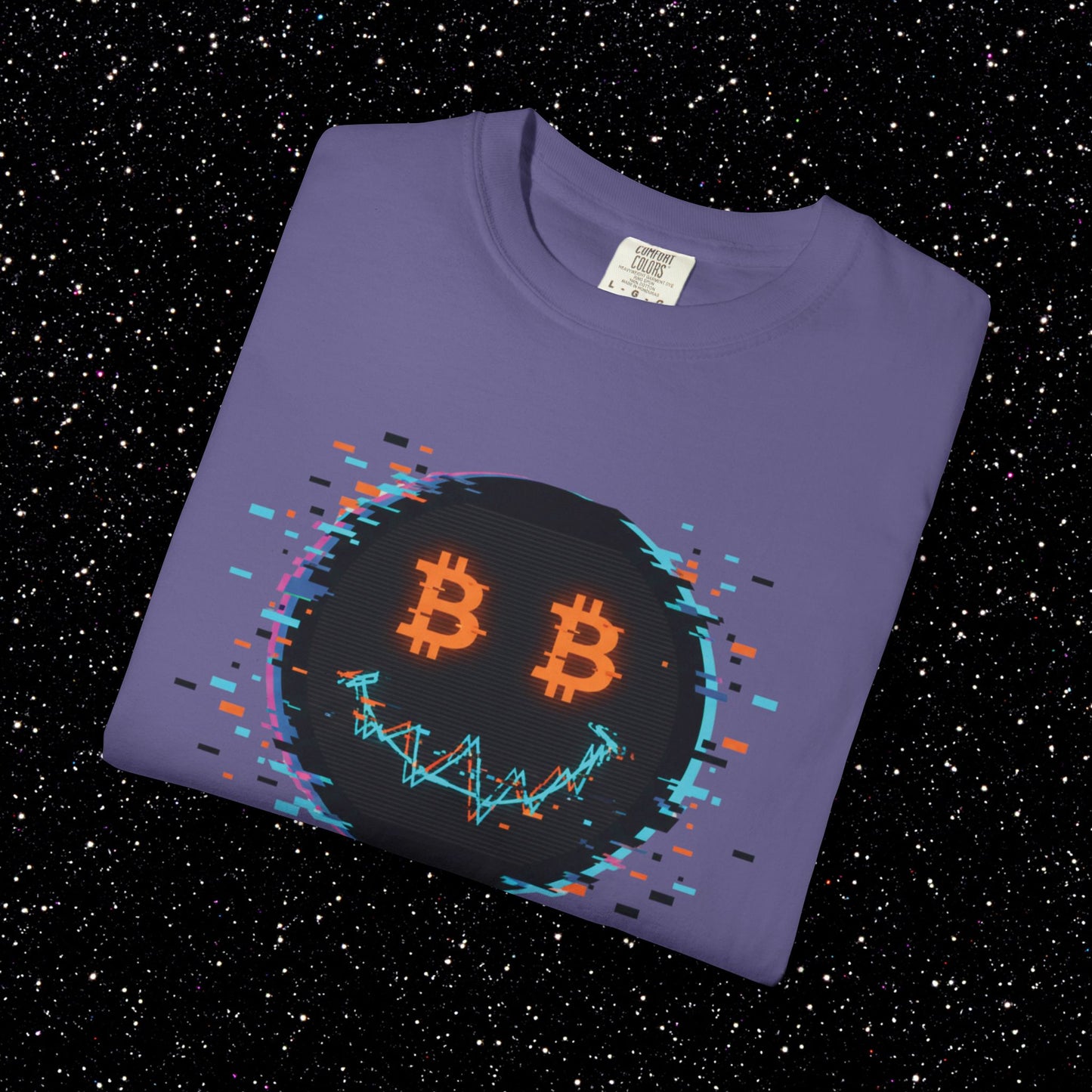Buy The Dip Glitch Happy Face Tee