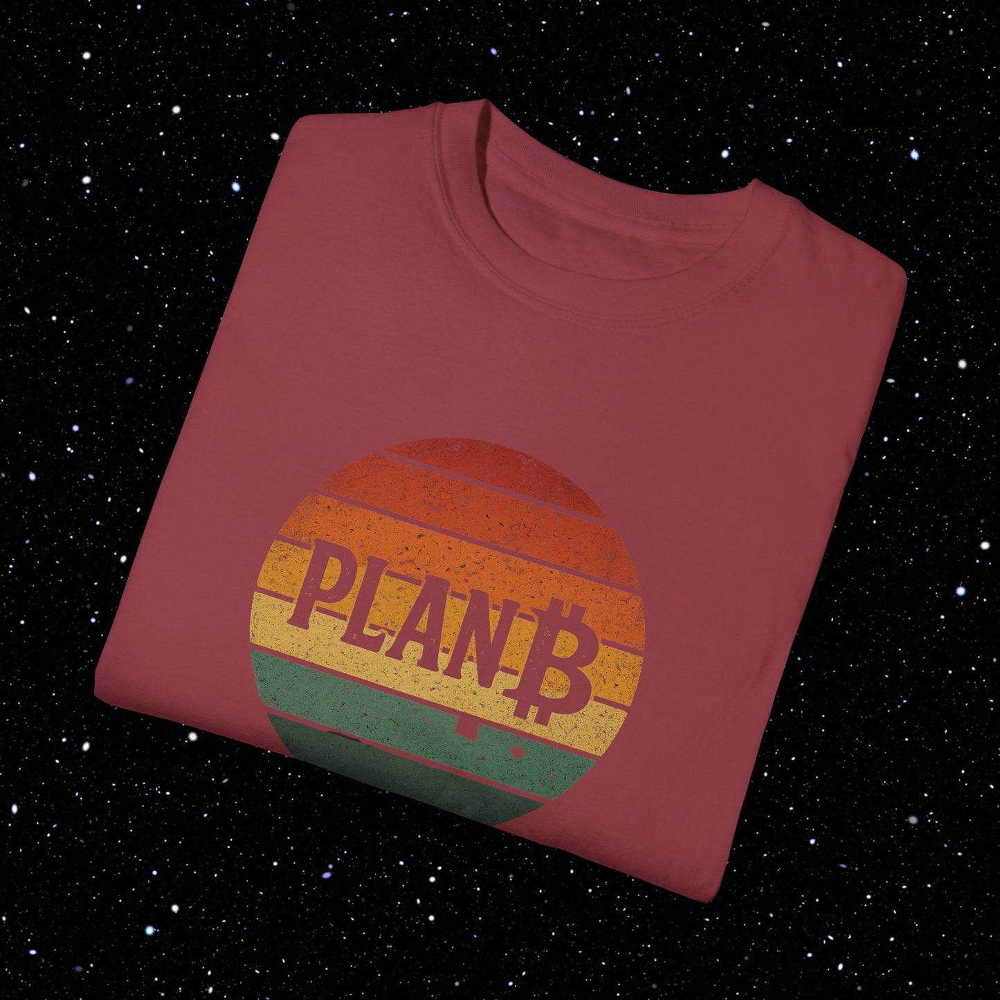 Plan ₿ Grunge Sunset Comfort Colors Tee Shirt