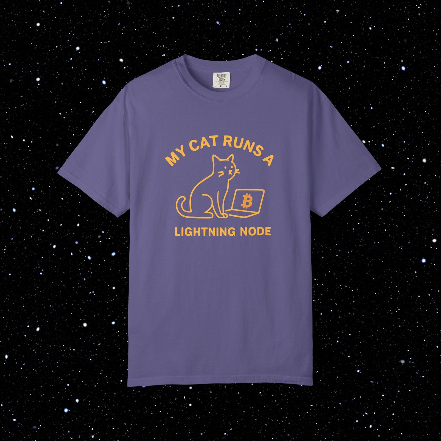 My Cat Runs a Lightning Node Bitcoin Tee
