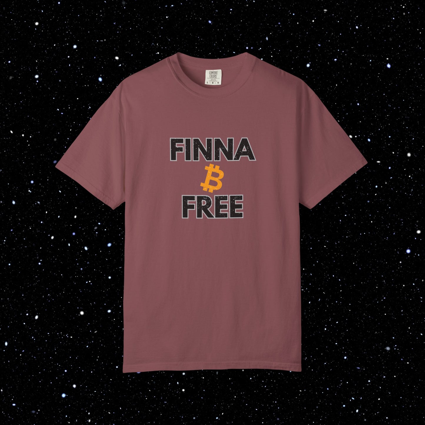 Finna B Free - Bitcoin Comfort Colors Tee Shirt