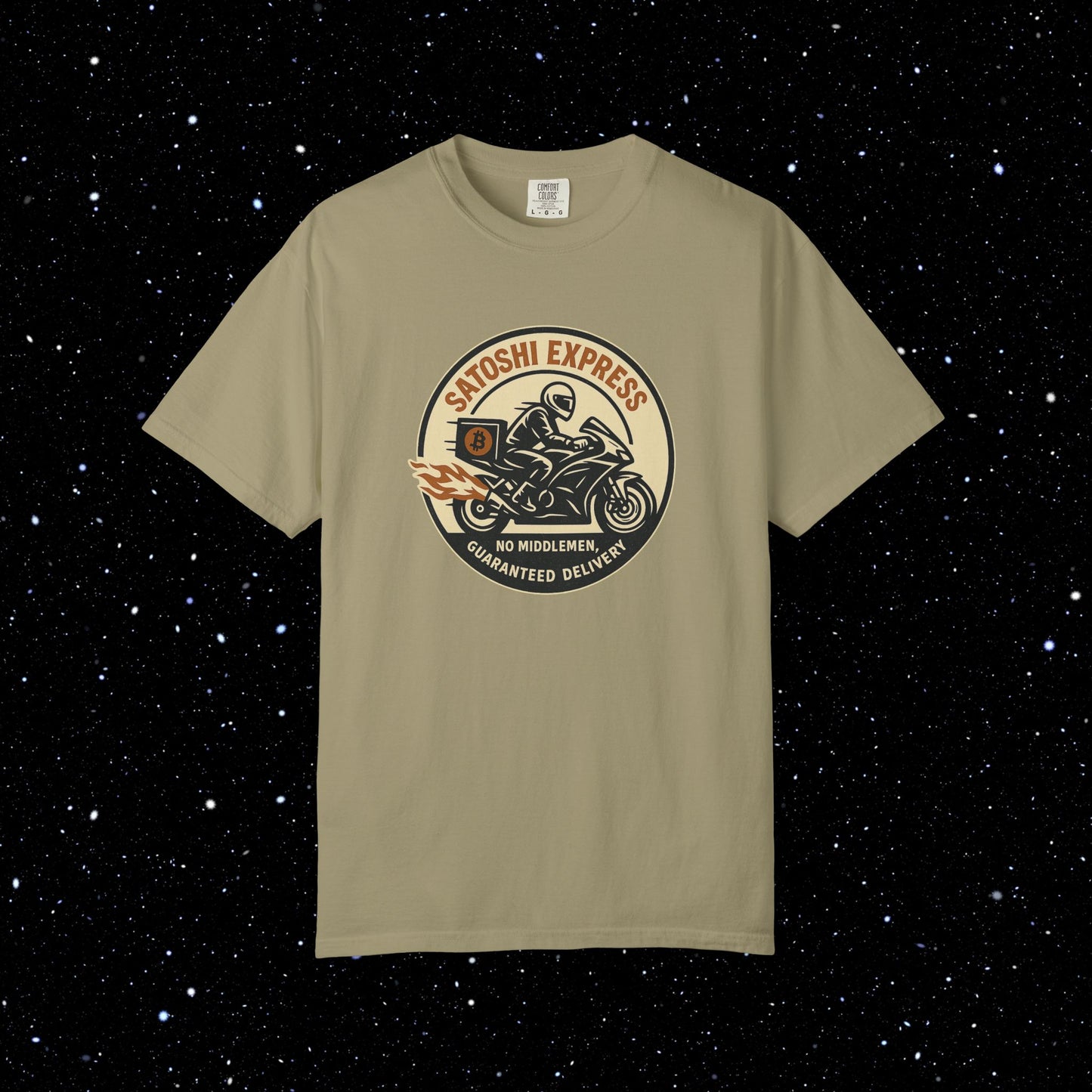Satoshi Express Bitcoin Biker Tee