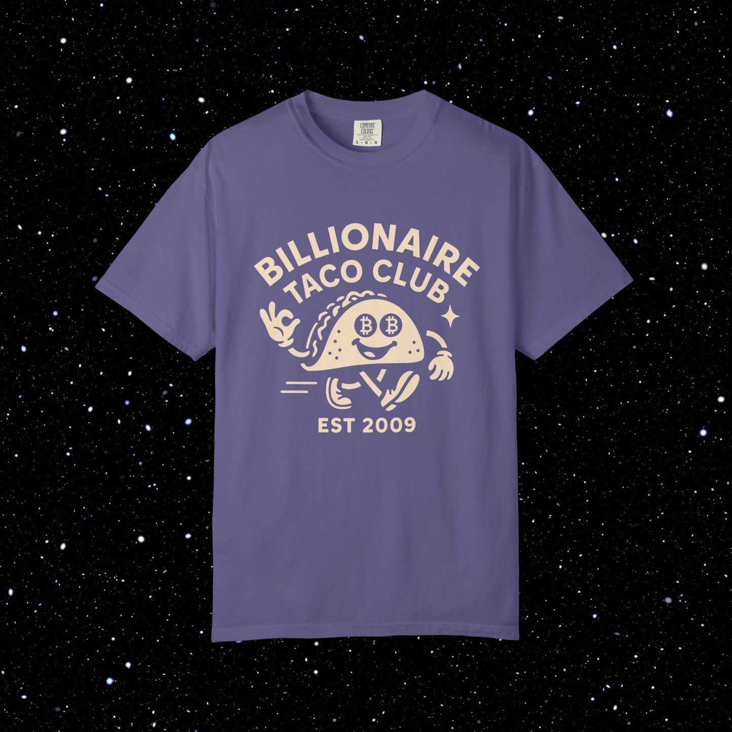 Billionaire Taco Club Cartoon Bitcoin Tee