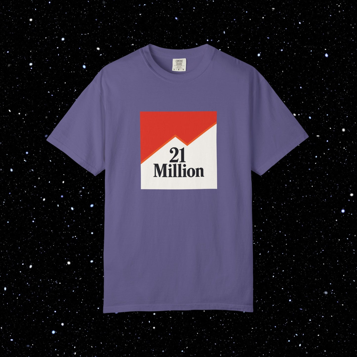 21 Million Packs - Comfort Colors Bitcoin Tee Shirt