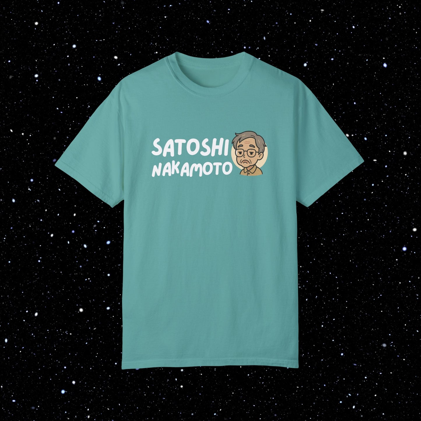 Satoshi Nakamoto Cartoon Comfort Colors Tee