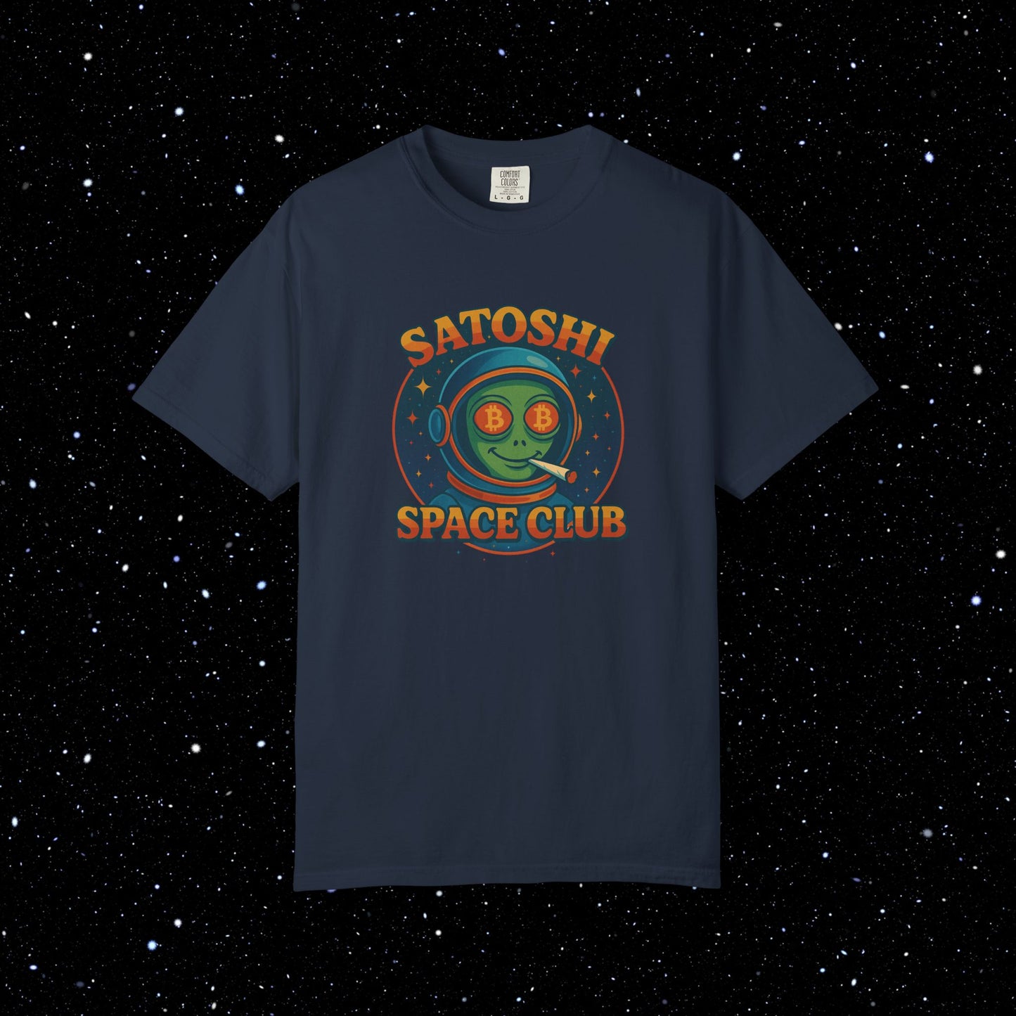 Satoshi Space Club - High on Bitcoin Tee Shirt