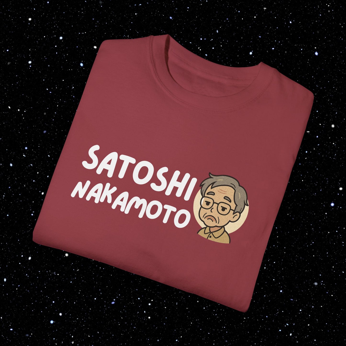 Satoshi Nakamoto Cartoon Comfort Colors Tee