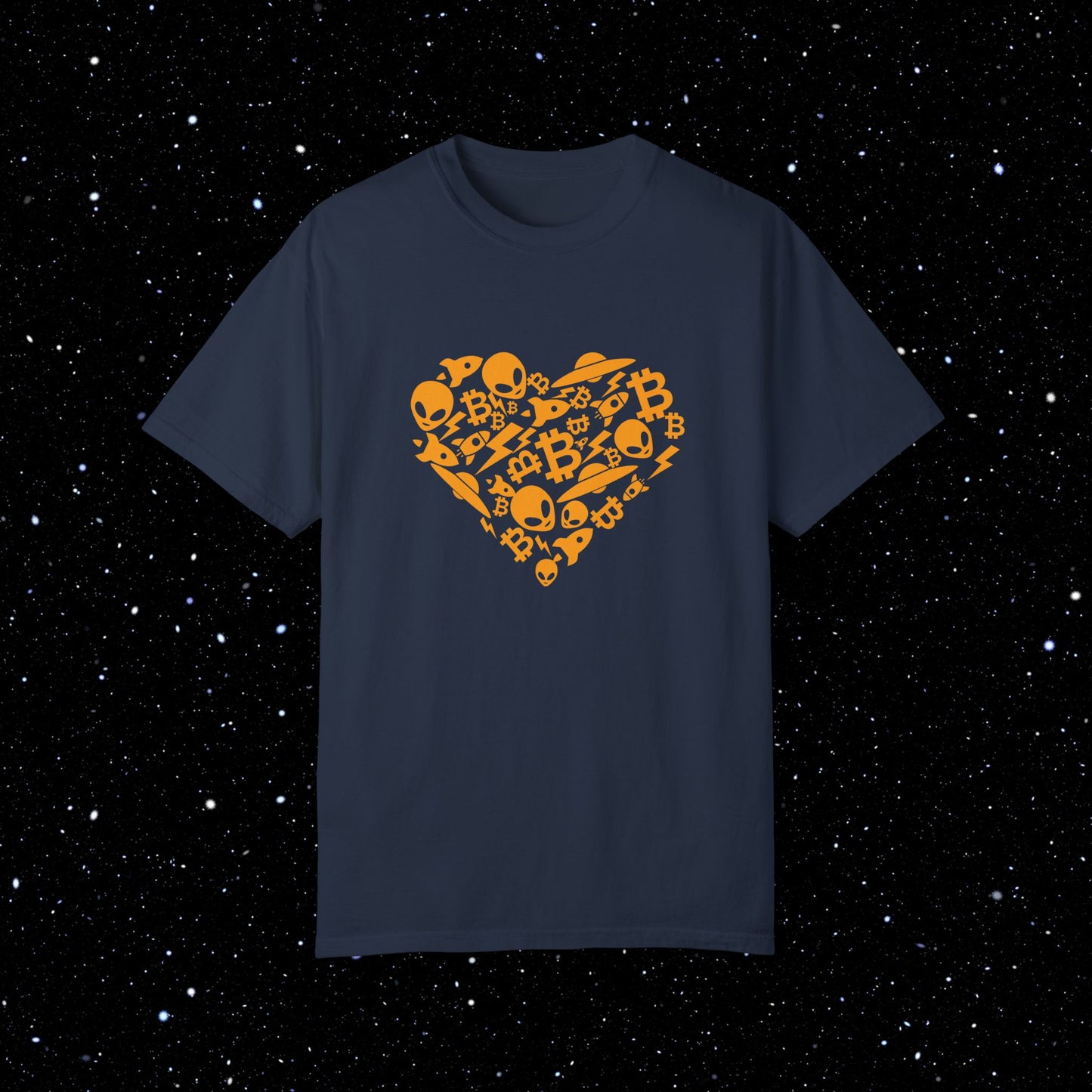 Bitcoin Alien Heart T-Shirt