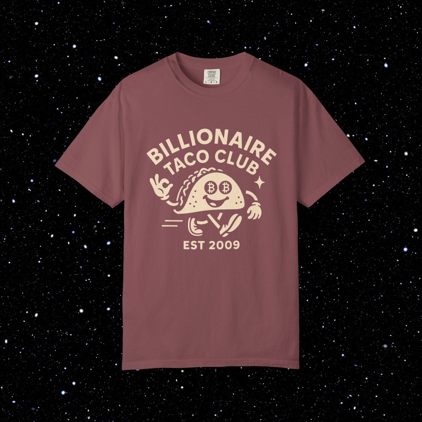 Billionaire Taco Club Cartoon Bitcoin Tee
