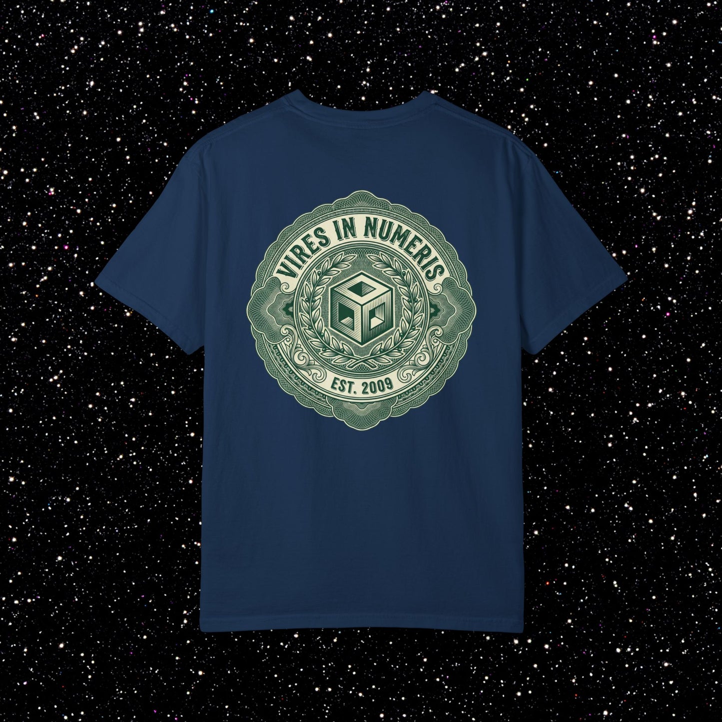 Sound Money Crest T-Shirt – Vires in Numeris Back Print | Bitcoin Opsec Tee