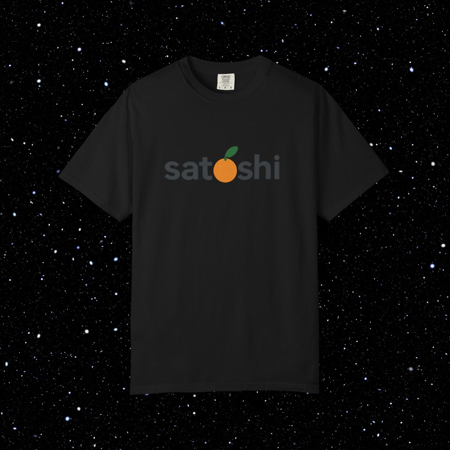 Satoshi Orange Logo Tee Shirt