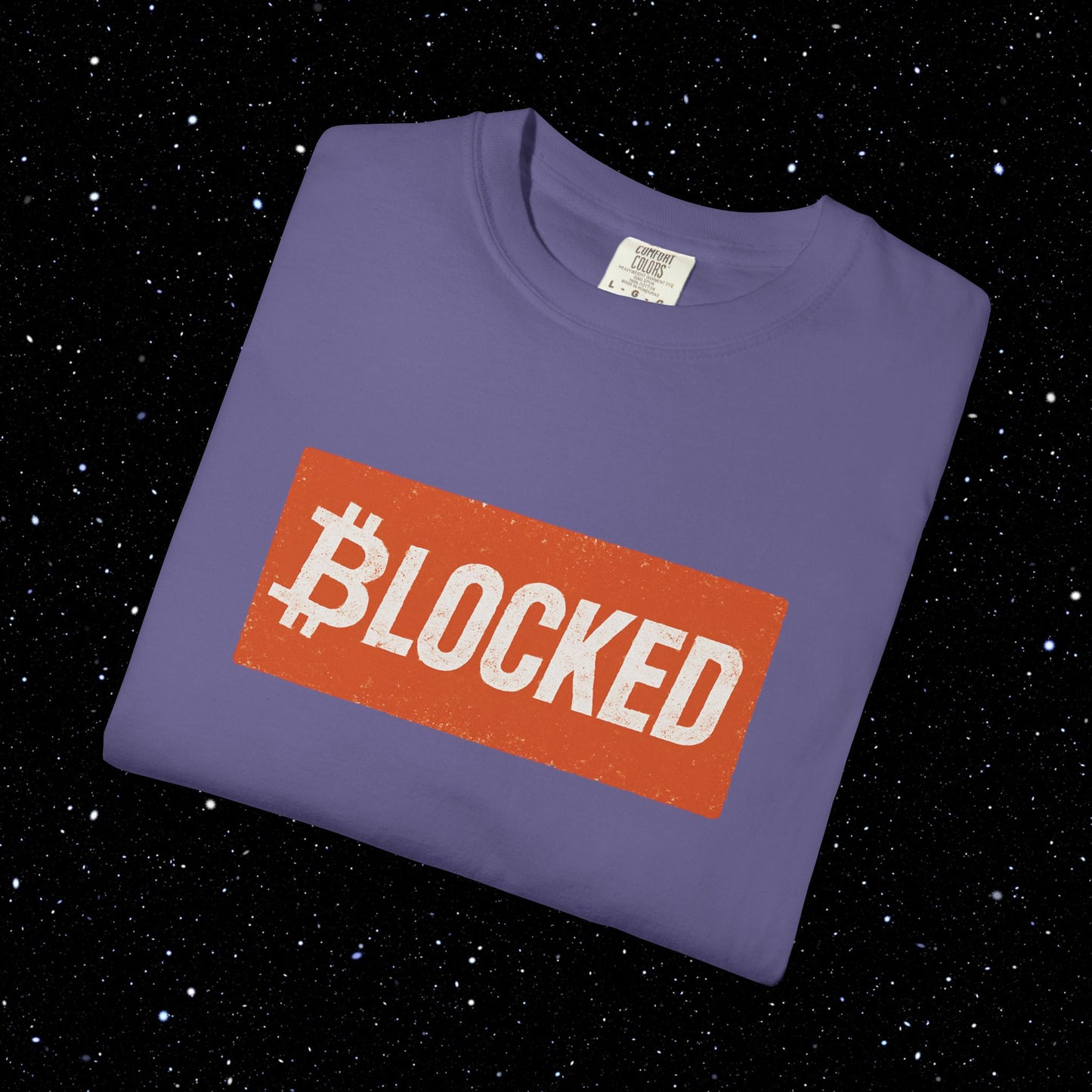 Blocked Bitcoin Comfort Colors Tee Shirt