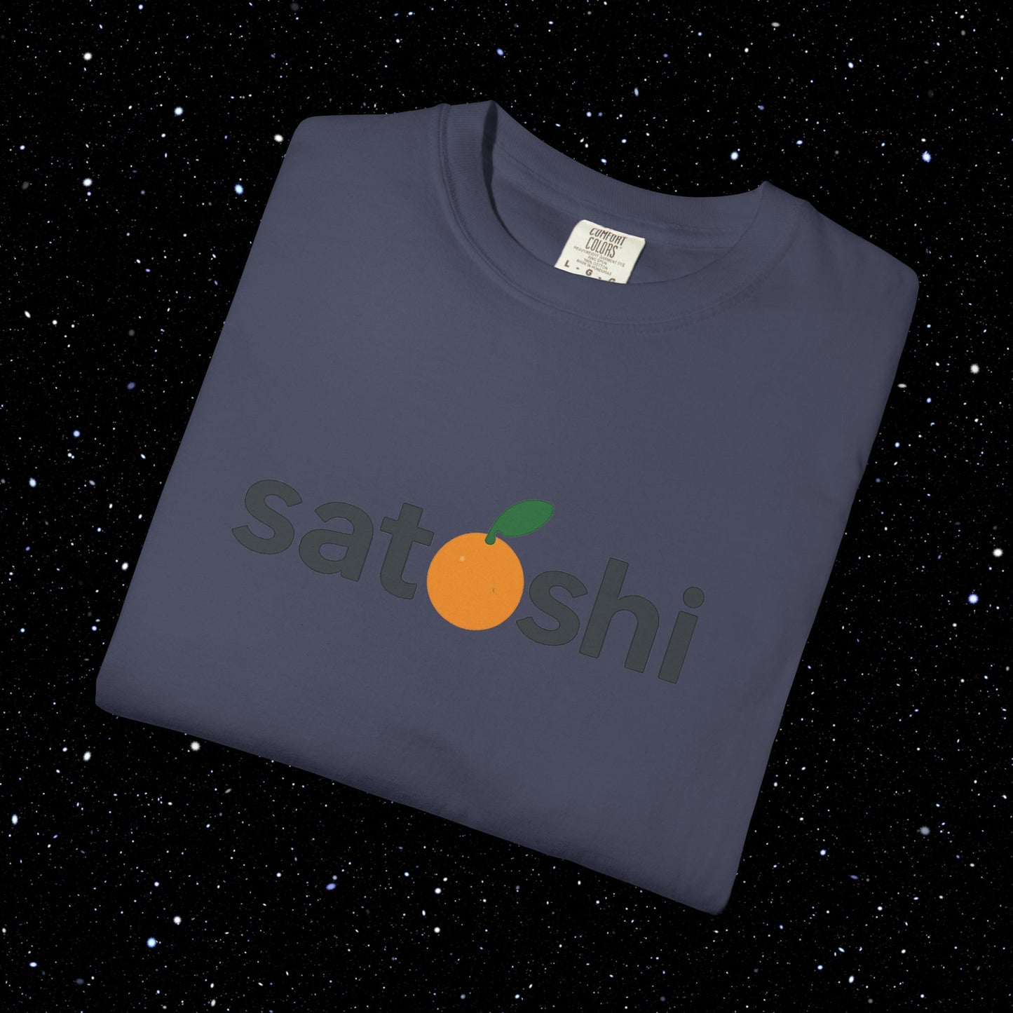 Satoshi Orange Logo Tee Shirt