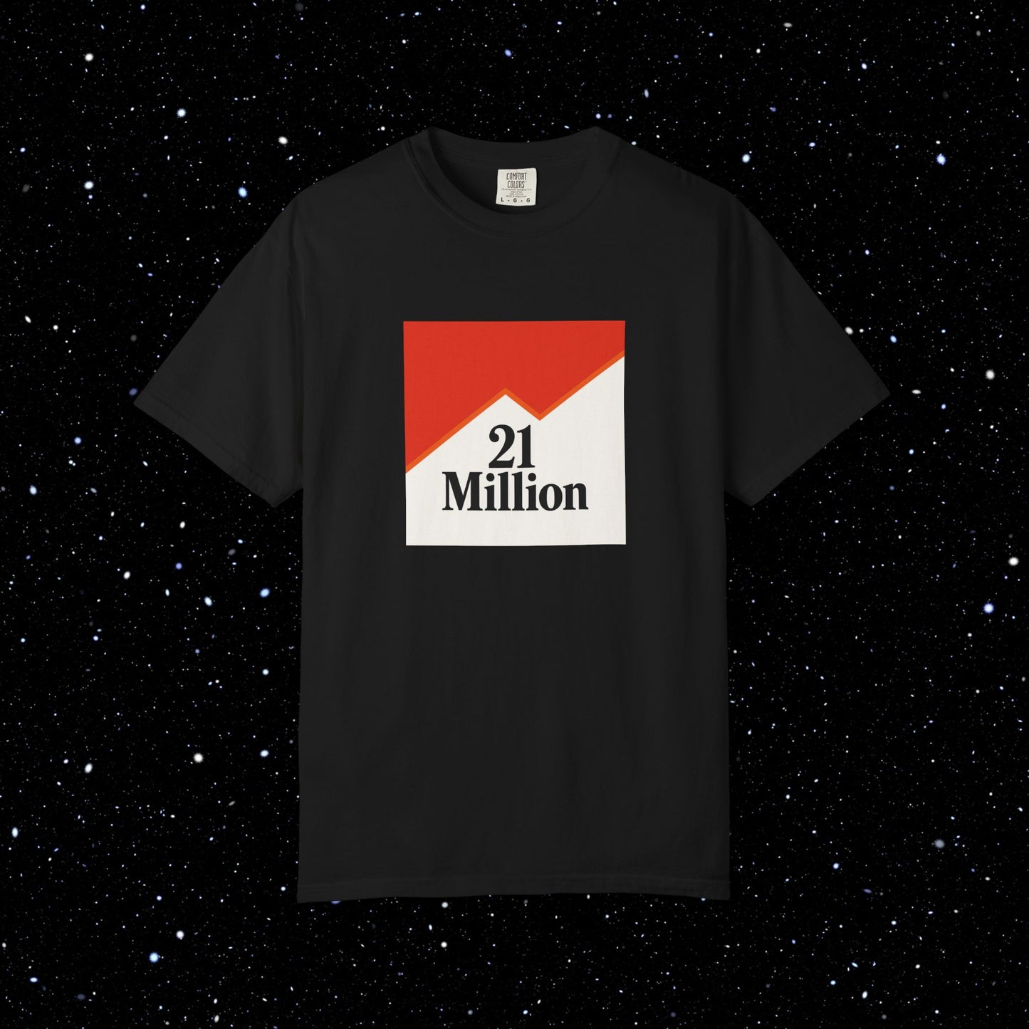 21 Million Packs - Comfort Colors Bitcoin Tee Shirt