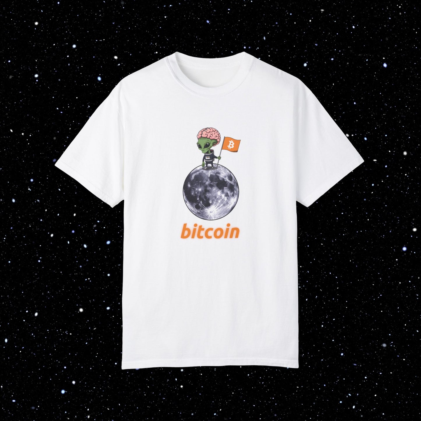 Alien Moon Bitcoin Comfort Colors Tee Shirt