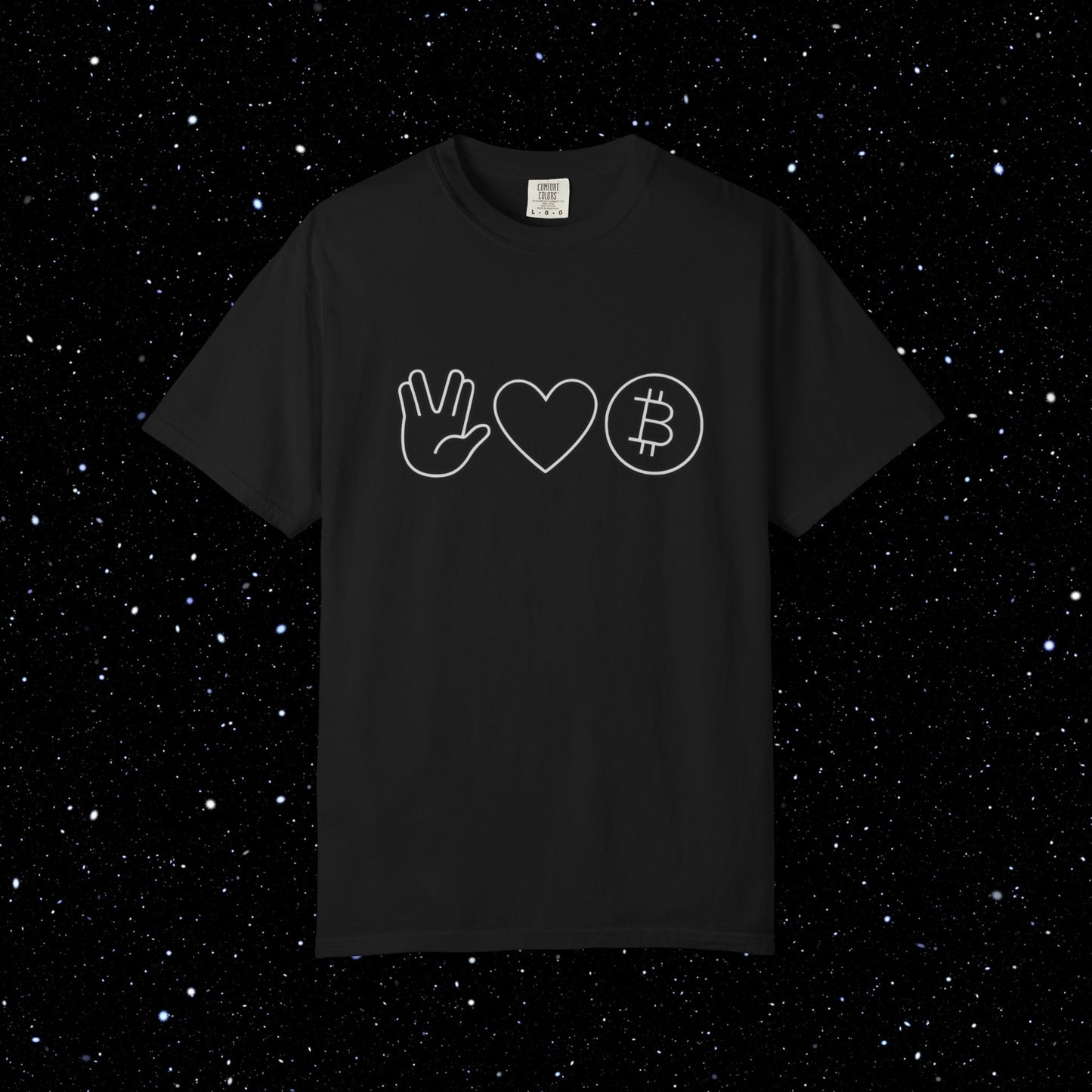 Live Free and Prosper Bitcoin Tee Shirt