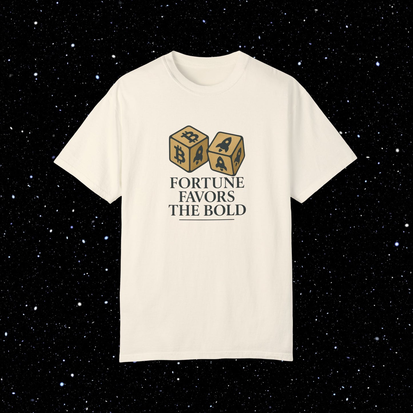 Fortune Favors The Bold - Bitcoin Comfort Colors Tee Shirt