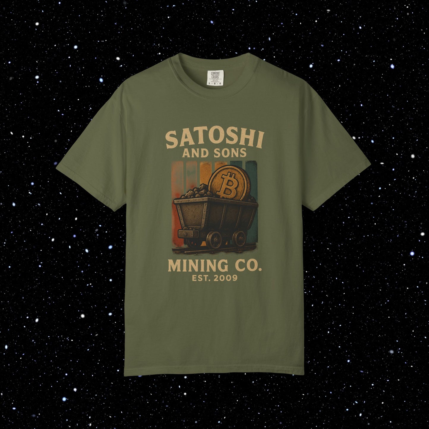 Satoshi and Sons Mining Cart Tee