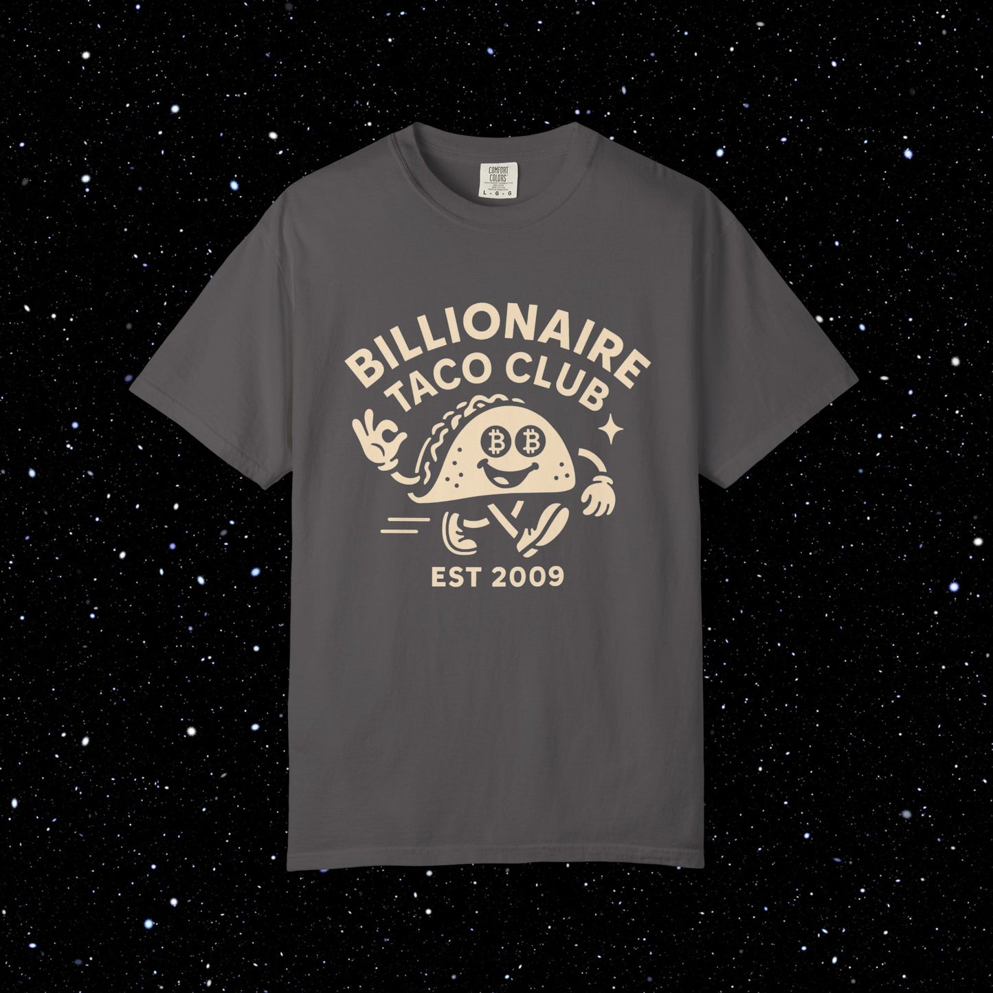 Billionaire Taco Club Cartoon Bitcoin Tee