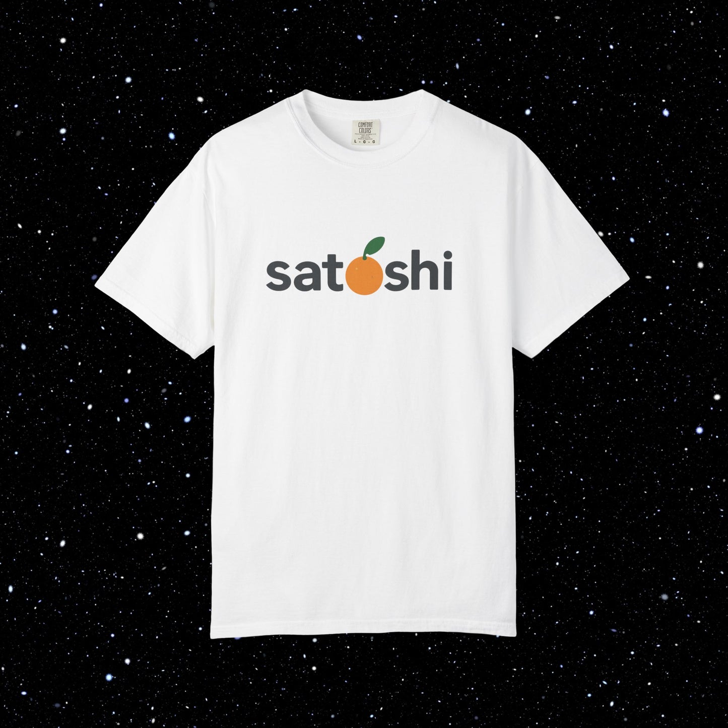 Satoshi Orange Logo Tee Shirt