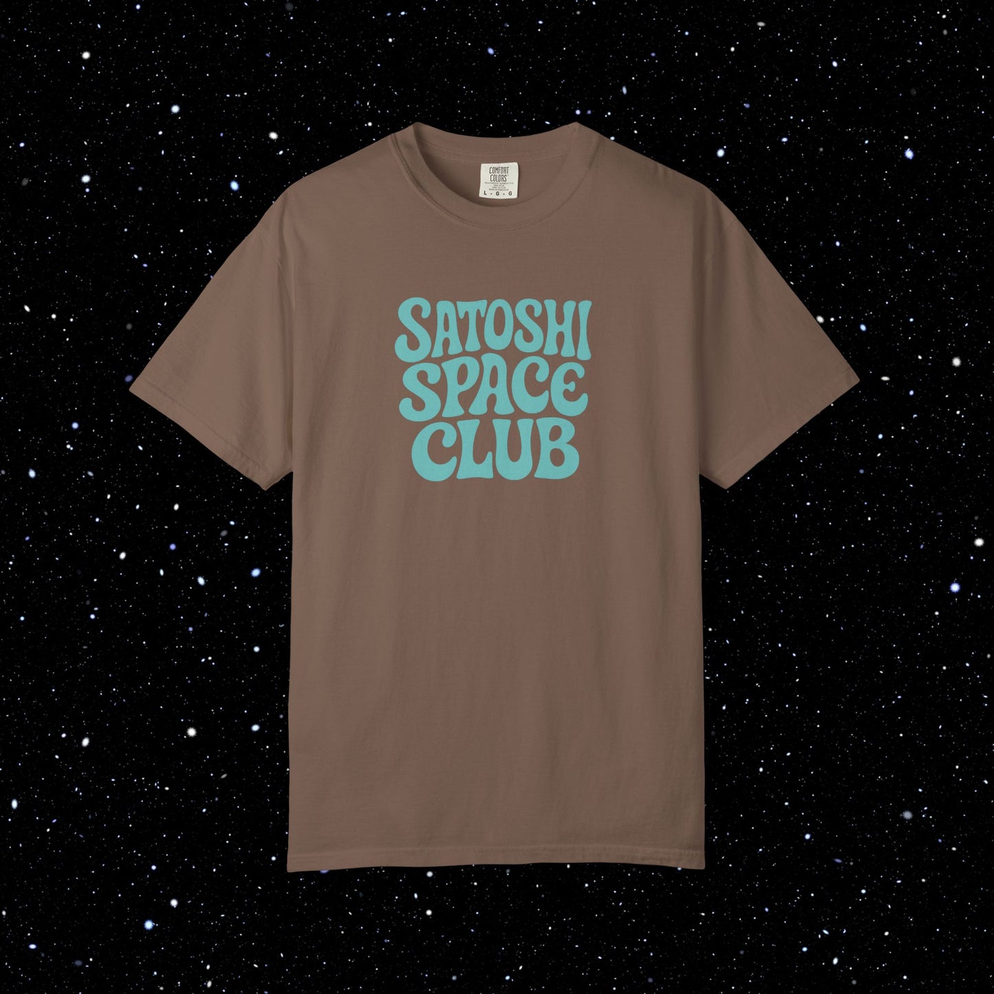 Satoshi Space Club - Groovy Bitcoin Comfort Colors Tee Shirt