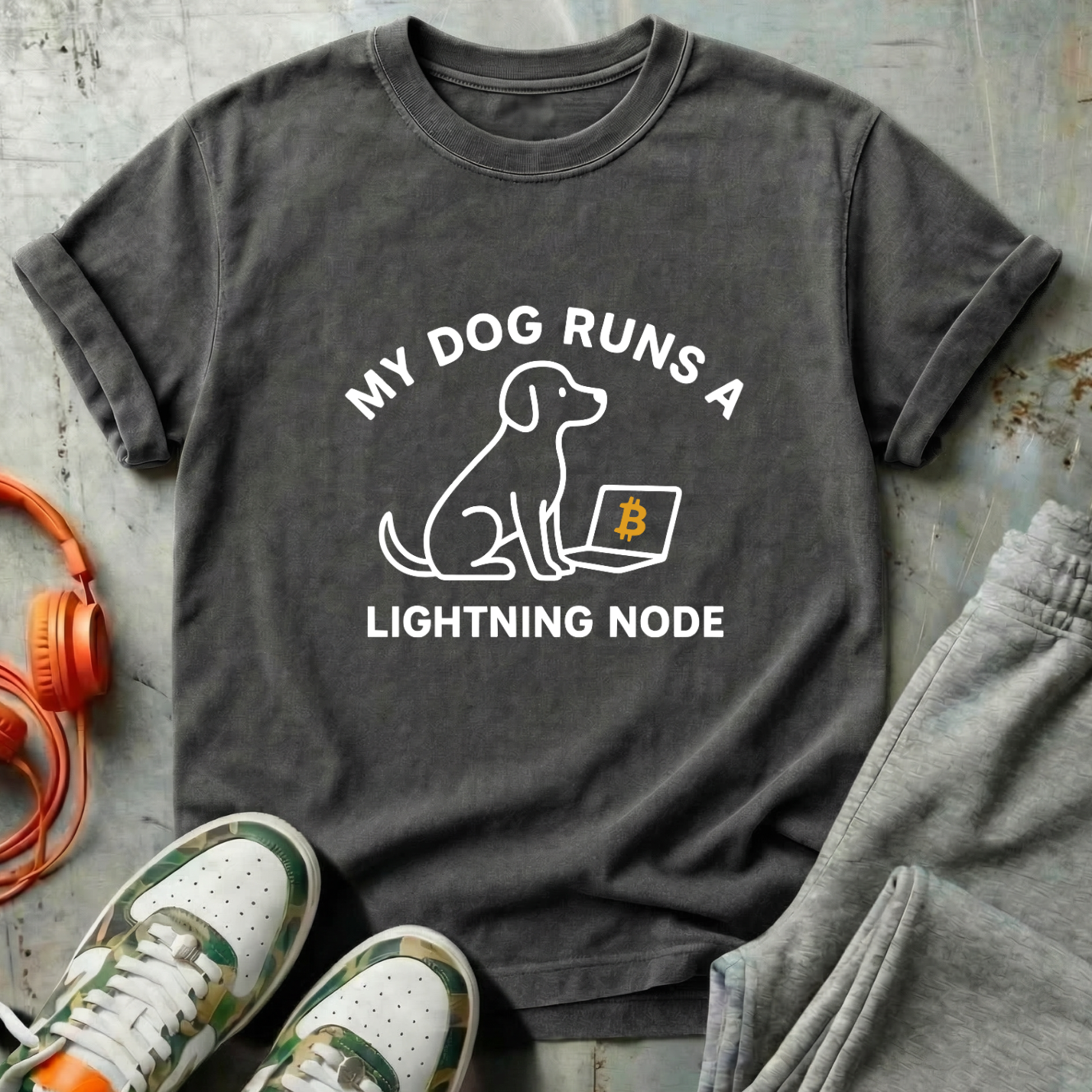 My Dog Runs a Lightning Node Bitcoin Tee