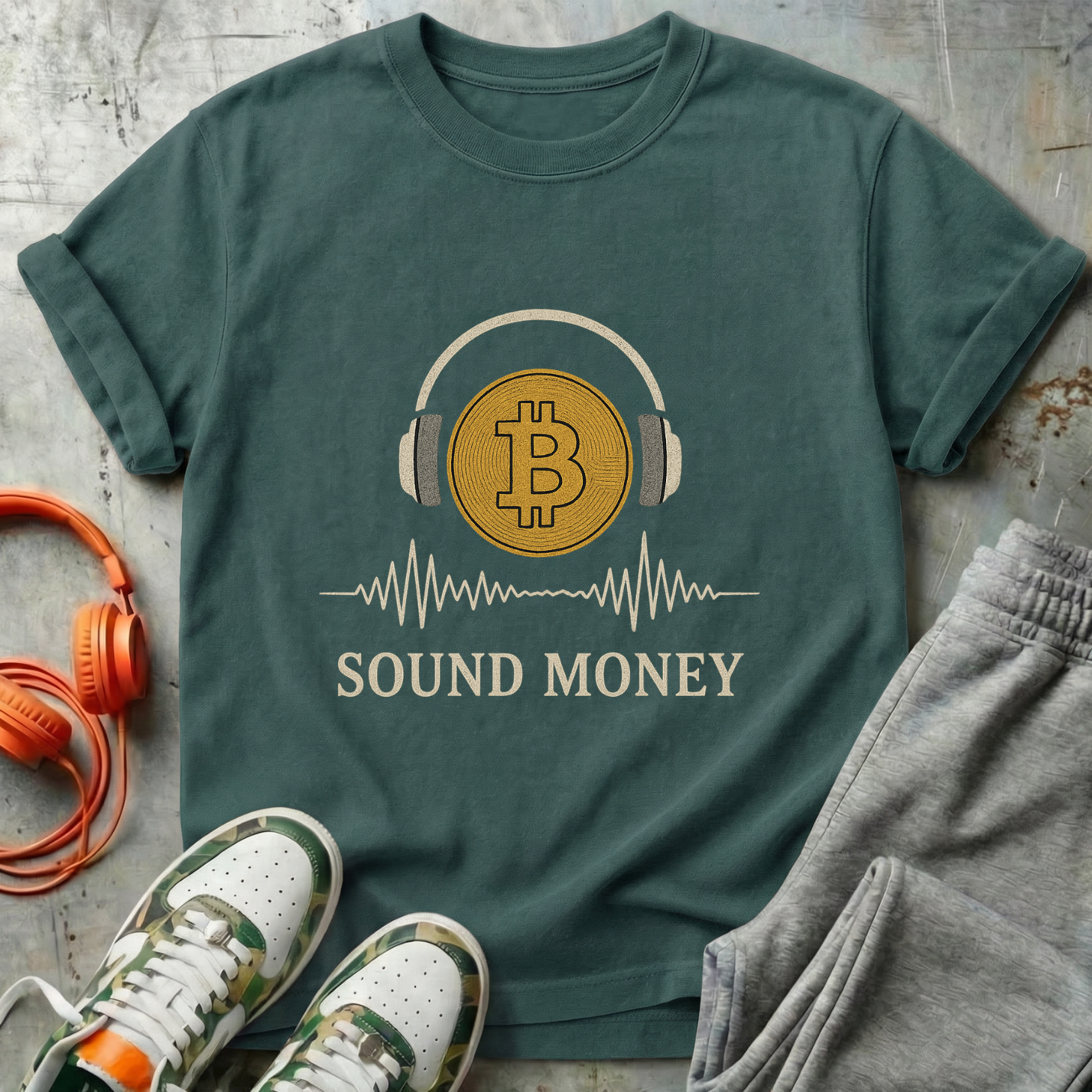 Sound Money Bitcoin Headphone Tee