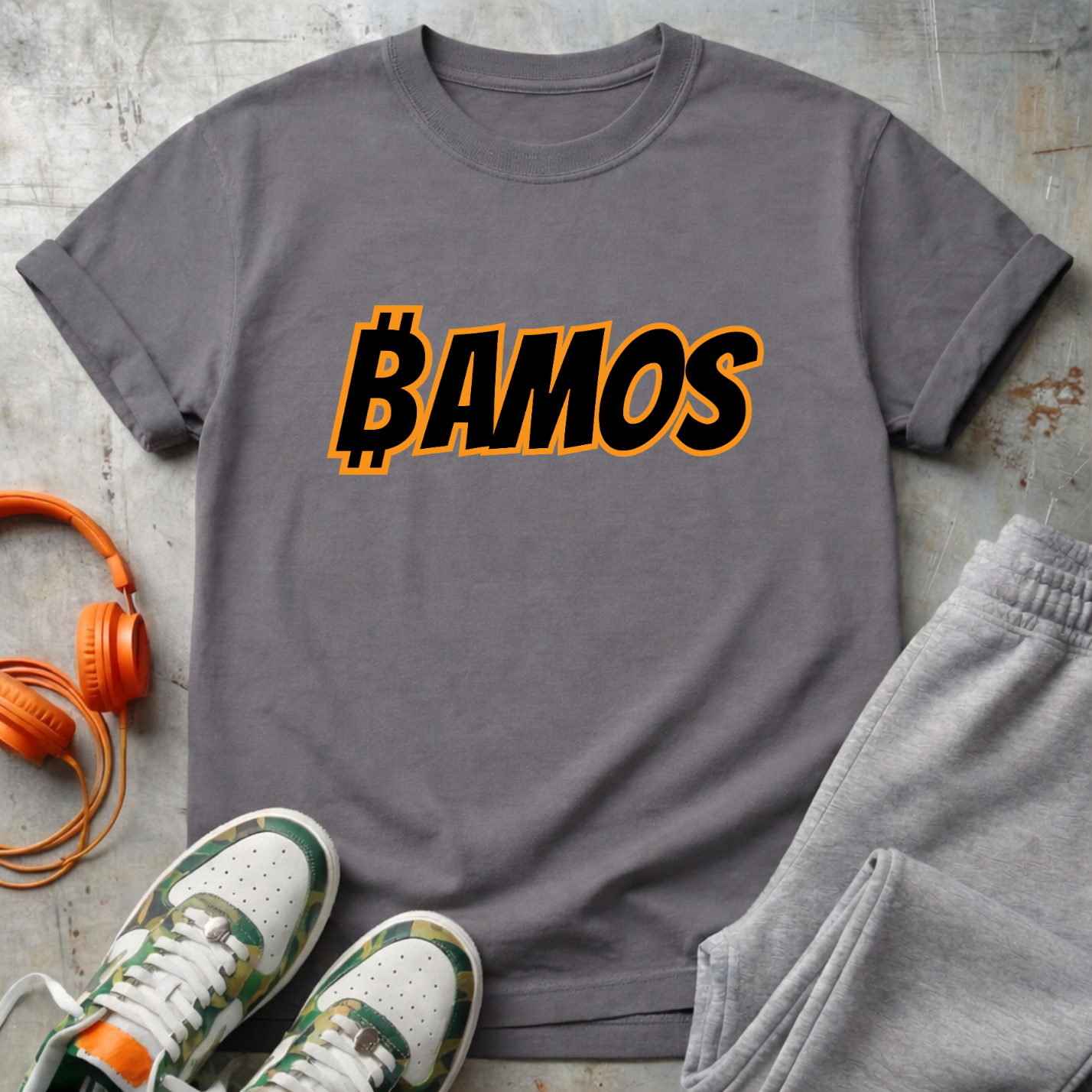 ₿AMOS - Bitcoin Comfort Colors Tee Shirt